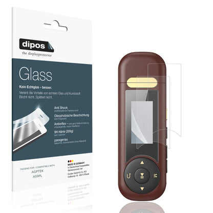 Matte Displayschutzfolie von dipos passend für AGPTEK A59PL, 9H kratzfest und blasenfrei montiert