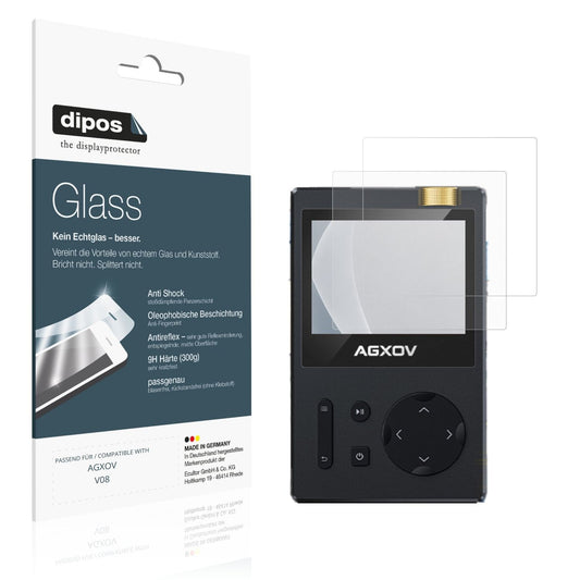 Matte Displayschutzfolie von dipos passend für AGXOV V08, 9H kratzfest und blasenfrei montiert