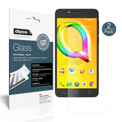Matte Displayschutzfolie von dipos passend für Alcatel A5 LED, 9H kratzfest und blasenfrei montiert