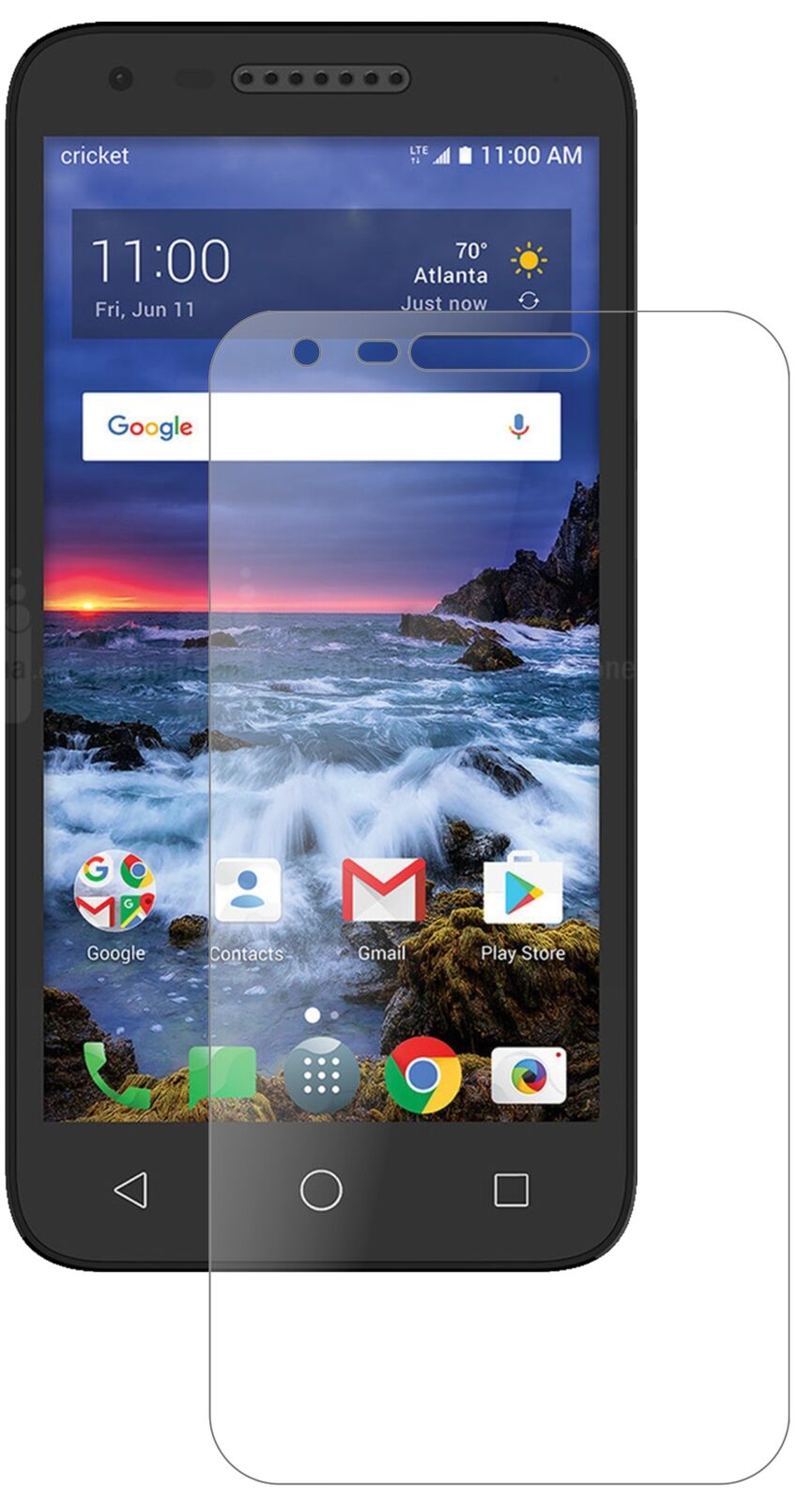 Matte Displayschutzfolie von dipos passend für Alcatel Verso, 9H kratzfest und blasenfrei montiert