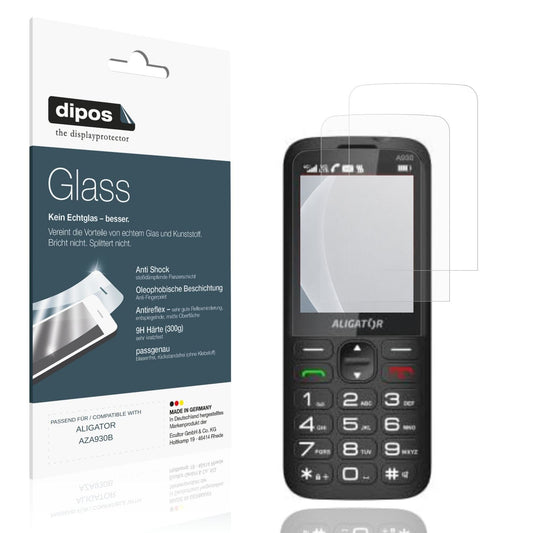 Matte Displayschutzfolie von dipos passend für ALIGATOR AZA930B, 9H kratzfest und blasenfrei montiert
