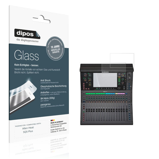 Matte Displayschutzfolie von dipos passend für Allen Heat SQ5 Plus, 9H kratzfest und blasenfrei montiert