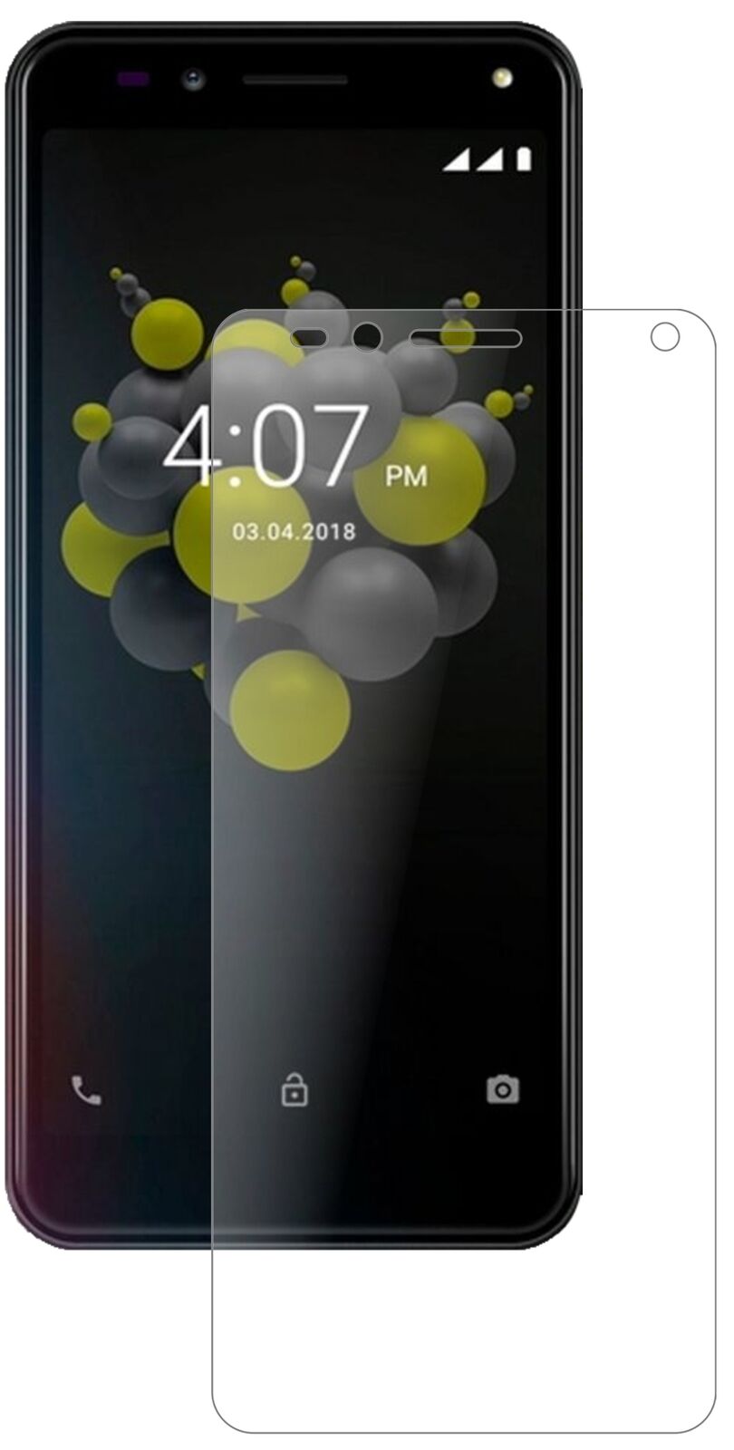 Matte Displayschutzfolie von dipos passend für Allview A9 Plus, 9H kratzfest und blasenfrei montiert