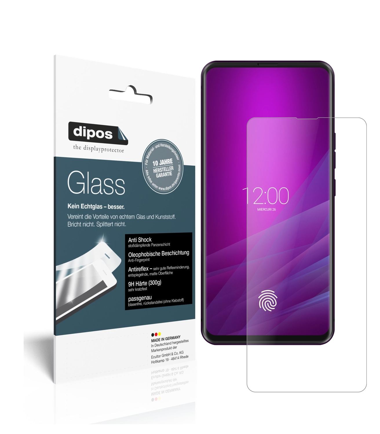 Matte Displayschutzfolie von dipos passend für Allview Soul X6 Xtreme, 9H kratzfest und blasenfrei montiert