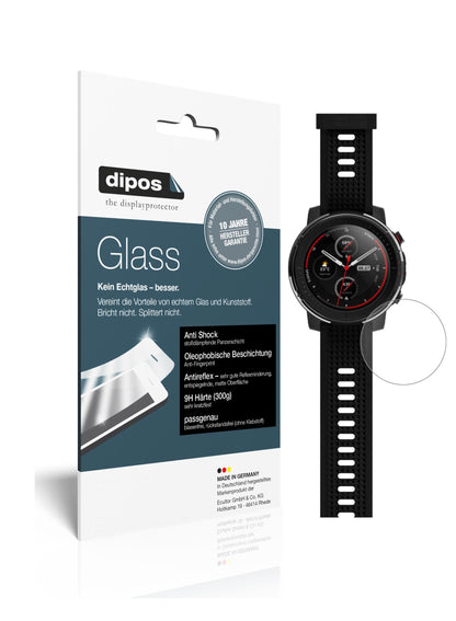Matte Displayschutzfolie von dipos passend für Amazfit Smart Sport Watch 3, 9H kratzfest und blasenfrei montiert