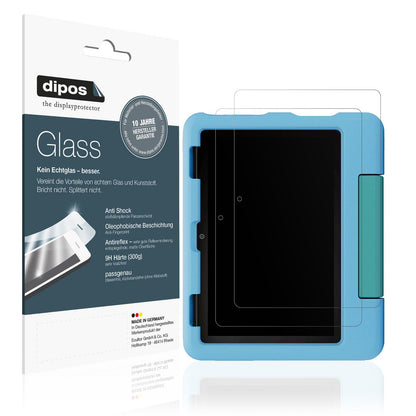 Matte Displayschutzfolie von dipos passend für Amazon Fire HD 8 Kids 2024, 9H kratzfest und blasenfrei montiert