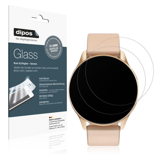 Matte Displayschutzfolie von dipos passend für AngLink 1.69 Zoll Smartwatch, 9H kratzfest und blasenfrei montiert