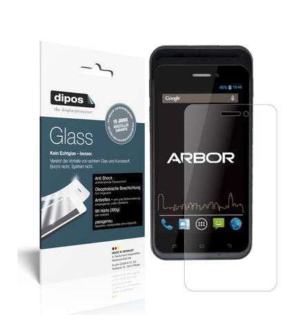 Matte Displayschutzfolie von dipos passend für Arbor Gladius 5, 9H kratzfest und blasenfrei montiert