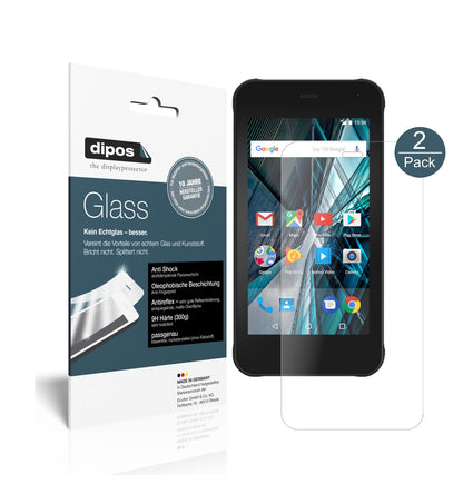 Matte Displayschutzfolie von dipos passend für Archos Sense 47X, 9H kratzfest und blasenfrei montiert