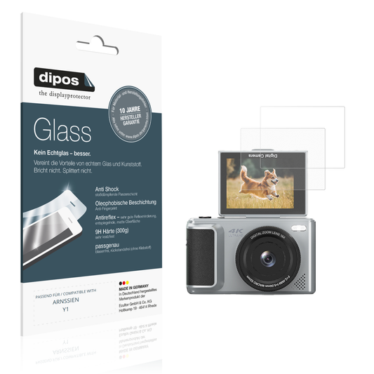 Matte Displayschutzfolie von dipos passend für ARNSSIEN Y1, 9H kratzfest und blasenfrei montiert