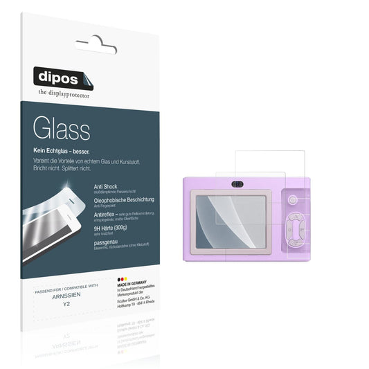 Matte Displayschutzfolie von dipos passend für ARNSSIEN Y2, 9H kratzfest und blasenfrei montiert