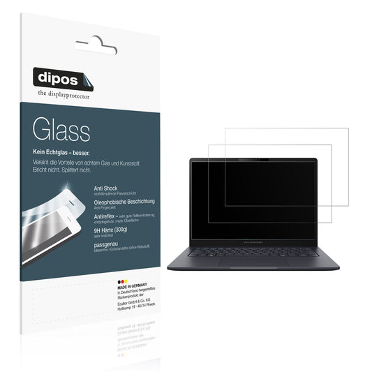 Matte Displayschutzfolie von dipos passend für Asus ExpertBook B5 B5405, 9H kratzfest und blasenfrei montiert