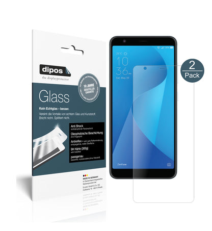 Matte Displayschutzfolie von dipos passend für Asus ZenFone Max Plus M1 (ZB570TL), 9H kratzfest und blasenfrei montiert