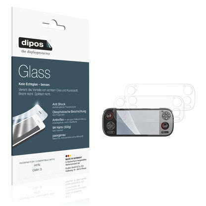 Matte Displayschutzfolie von dipos passend für AYN Odin 3, 9H kratzfest und blasenfrei montiert