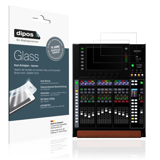 Matte Displayschutzfolie von dipos passend für Behringer Wing Compact, 9H kratzfest und blasenfrei montiert