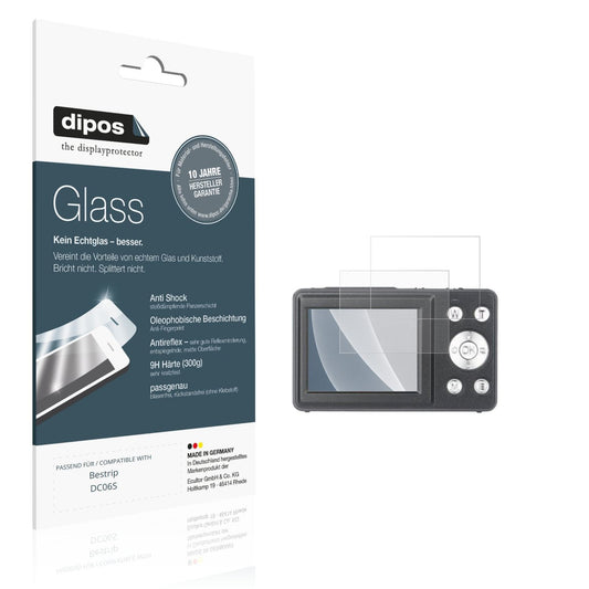 Matte Displayschutzfolie von dipos passend für Bestrip DC06S, 9H kratzfest und blasenfrei montiert