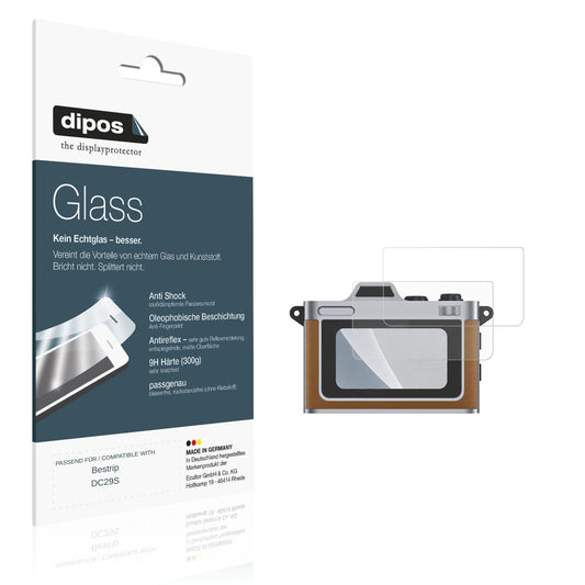 Matte Displayschutzfolie von dipos passend für Bestrip DC29S, 9H kratzfest und blasenfrei montiert