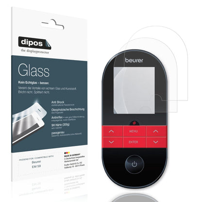 Matte Displayschutzfolie von dipos passend für Beurer EM 59, 9H kratzfest und blasenfrei montiert