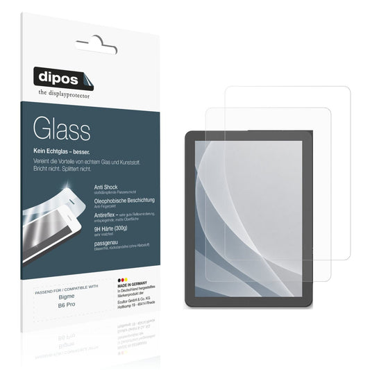 Matte Displayschutzfolie von dipos passend für Bigme B6 Pro, 9H kratzfest und blasenfrei montiert