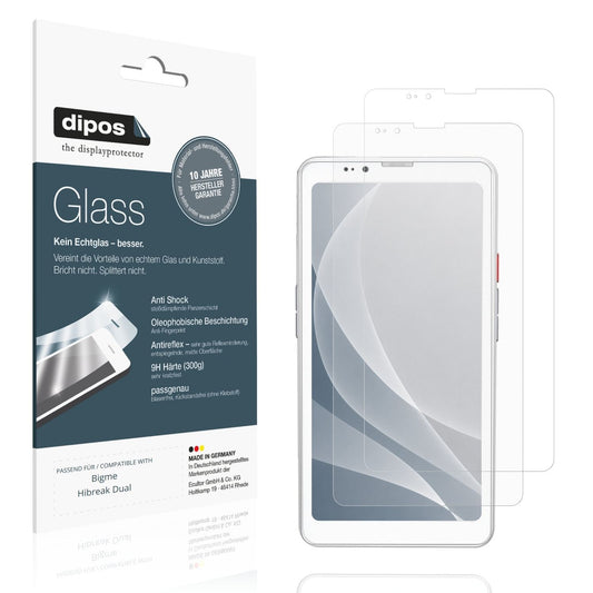 Matte Displayschutzfolie von dipos passend für Bigme Hibreak Dual, 9H kratzfest und blasenfrei montiert