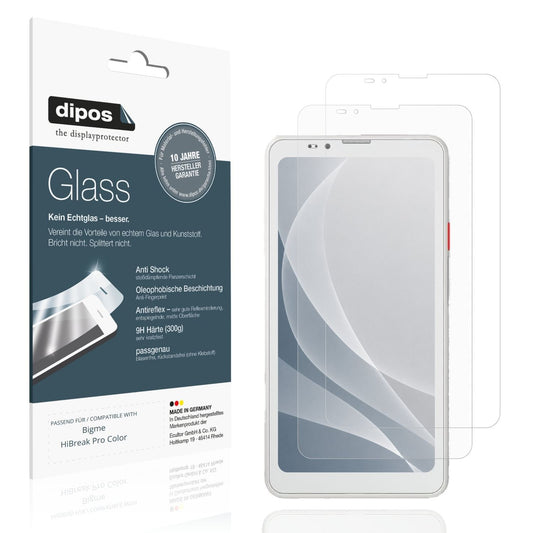 Matte Displayschutzfolie von dipos passend für Bigme HiBreak Pro Color, 9H kratzfest und blasenfrei montiert