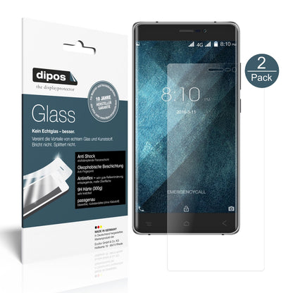 Matte Displayschutzfolie von dipos passend für Blackview A8 Max, 9H kratzfest und blasenfrei montiert