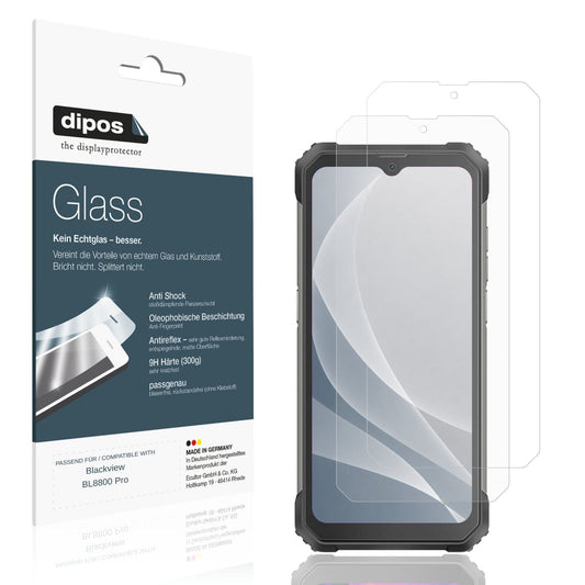 Matte Displayschutzfolie von dipos passend für Blackview BL8800 Pro, 9H kratzfest und blasenfrei montiert
