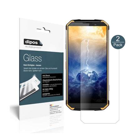 Matte Displayschutzfolie von dipos passend für Blackview BV9500, 9H kratzfest und blasenfrei montiert