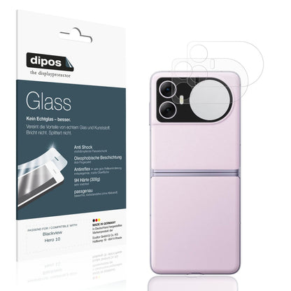 Matte Displayschutzfolie von dipos passend für Blackview Hero 10 Aussenseite, 9H kratzfest und blasenfrei montiert