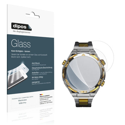 Matte Displayschutzfolie von dipos passend für Blackview W90 Pro, 9H kratzfest und blasenfrei montiert