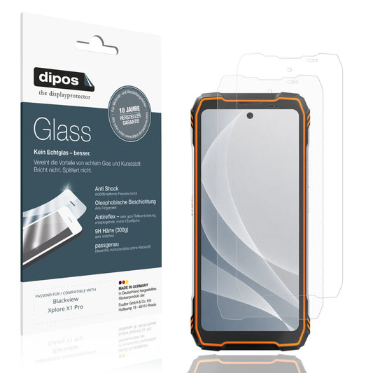 Matte Displayschutzfolie von dipos passend für Blackview Xplore X1 Pro, 9H kratzfest und blasenfrei montiert