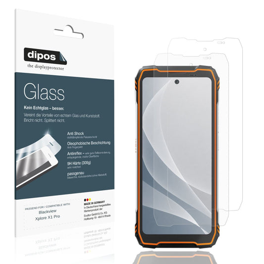 Matte Displayschutzfolie von dipos passend für Blackview Xplore X1 Pro, 9H kratzfest und blasenfrei montiert