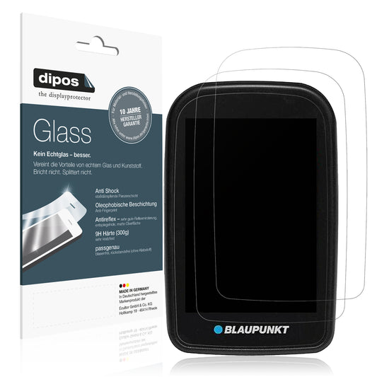 Matte Displayschutzfolie von dipos passend für Blaupunkt Motopilot 35, 9H kratzfest und blasenfrei montiert