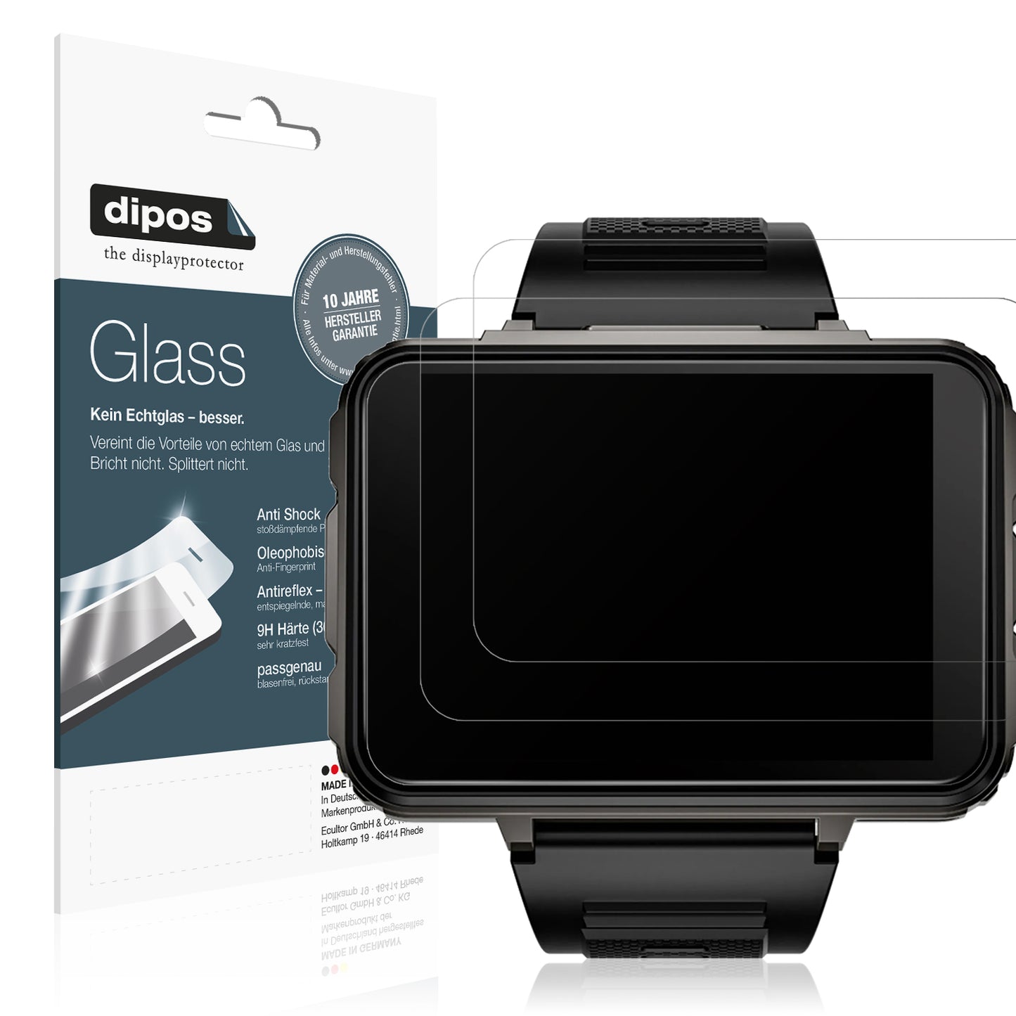 Matte Displayschutzfolie von dipos passend für BLKE Max 4G, 9H kratzfest und blasenfrei montiert