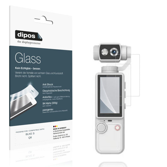 Matte Displayschutzfolie von dipos passend für BLKE S Q8, 9H kratzfest und blasenfrei montiert