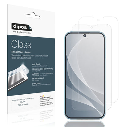 Matte Displayschutzfolie von dipos passend für BLKE BLKE S 4G, 9H kratzfest und blasenfrei montiert