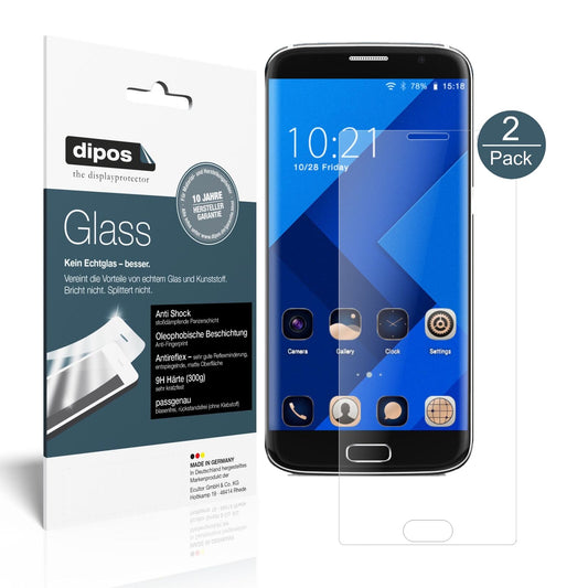Matte Displayschutzfolie von dipos passend für BLUBOO Edge, 9H kratzfest und blasenfrei montiert