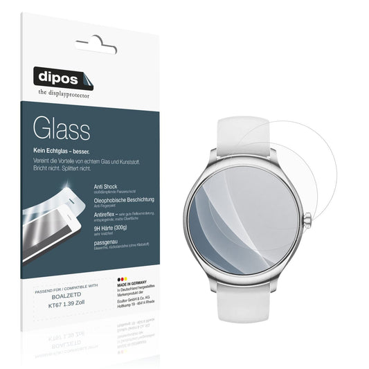 Matte Displayschutzfolie von dipos passend für BOALZETD KT67 1.39 Zoll, 9H kratzfest und blasenfrei montiert