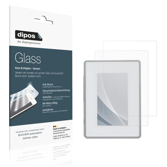 Matte Displayschutzfolie von dipos passend für BUCHER automation JetView 1004, 9H kratzfest und blasenfrei montiert