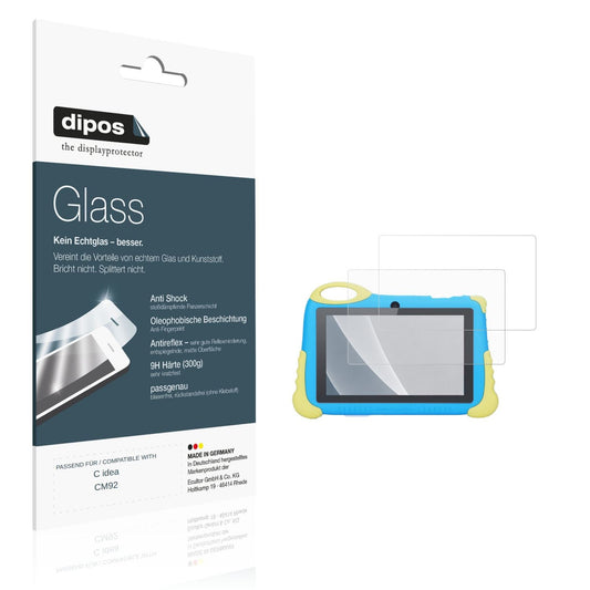 Matte Displayschutzfolie von dipos passend für C idea CM92, 9H kratzfest und blasenfrei montiert