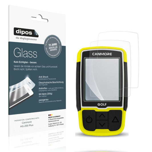 Matte Displayschutzfolie von dipos passend für Canmore HG-200 Plus, 9H kratzfest und blasenfrei montiert