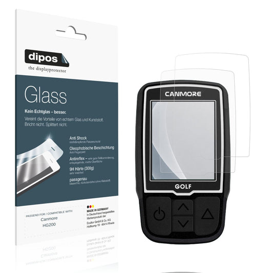 Matte Displayschutzfolie von dipos passend für Canmore HG200, 9H kratzfest und blasenfrei montiert