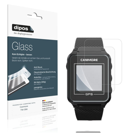Matte Displayschutzfolie von dipos passend für Canmore TW-356, 9H kratzfest und blasenfrei montiert
