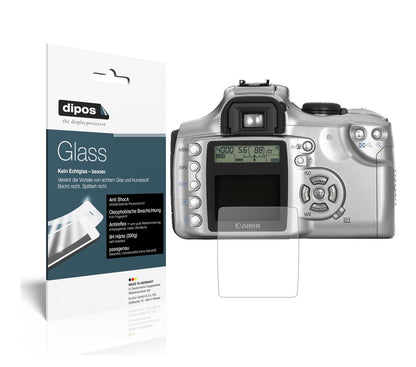 Matte Displayschutzfolie von dipos passend für Canon EOS 300D, 9H kratzfest und blasenfrei montiert
