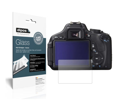 Matte Displayschutzfolie von dipos passend für Canon EOS 750D, 9H kratzfest und blasenfrei montiert
