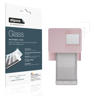 Matte Displayschutzfolie von dipos passend für Canon Selphy CP1500 Mini, 9H kratzfest und blasenfrei montiert