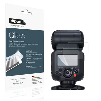Matte Displayschutzfolie von dipos passend für Canon Speedlite EL-5, 9H kratzfest und blasenfrei montiert