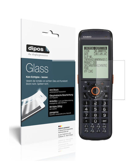 Matte Displayschutzfolie von dipos passend für Casio DT-970, 9H kratzfest und blasenfrei montiert
