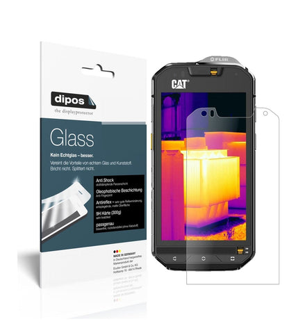 Matte Displayschutzfolie von dipos passend für Caterpillar CAT S60, 9H kratzfest und blasenfrei montiert
