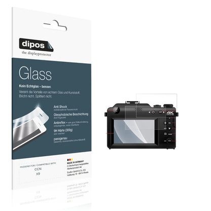 Matte Displayschutzfolie von dipos passend für CCN X9, 9H kratzfest und blasenfrei montiert